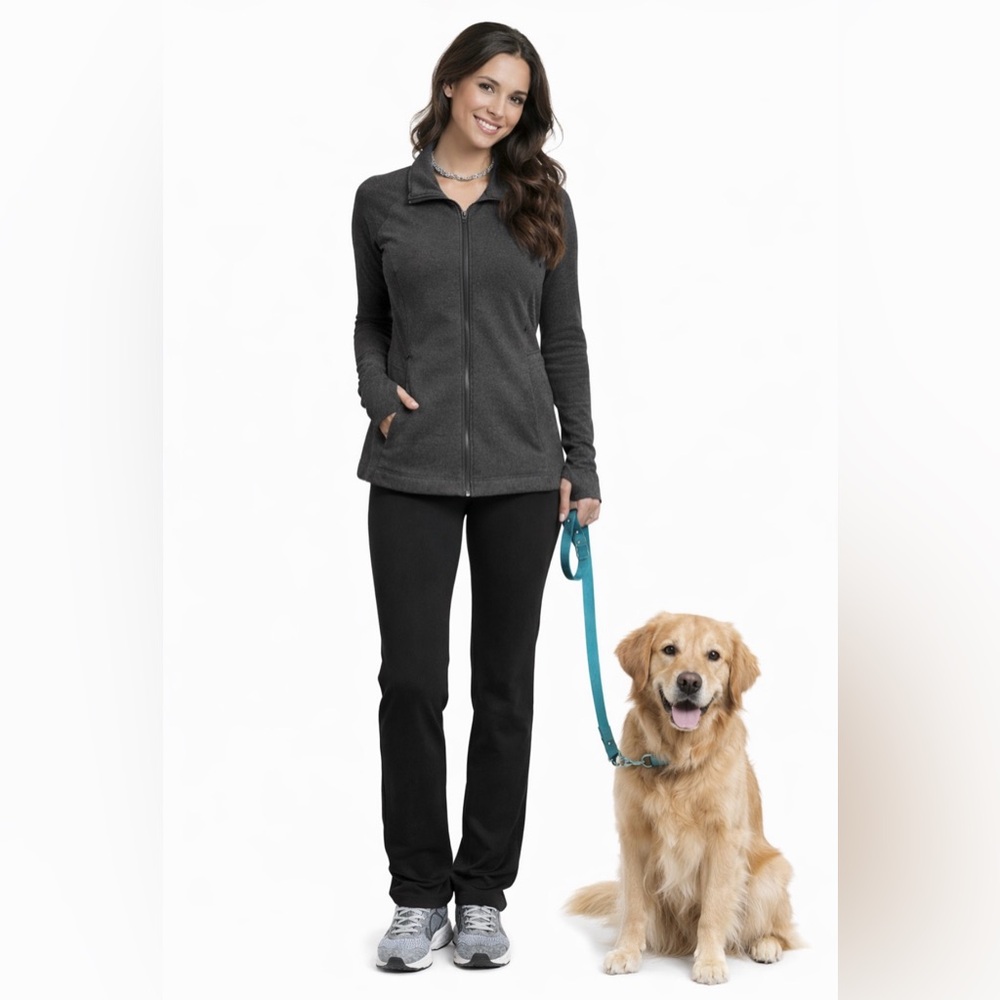 LULULEMON Jacket Fleece Zip Up Size Medium Grey